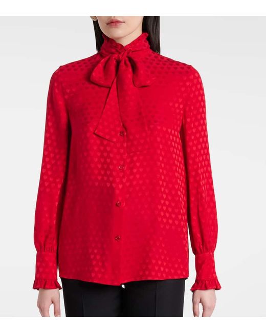 Camicia La Cour De Cour di Valentino in Red