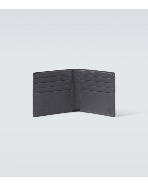 Gucci Black Wallet With gg Detail for men