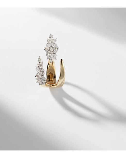 Anillo Golden Strada De Oro De 18 Ct Con Diamantes YEPREM de color Metallic