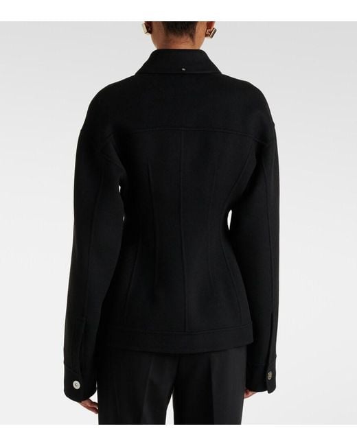 Sportmax Black Virgin Wool Jacket