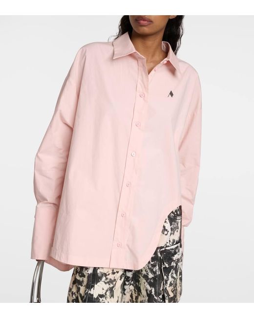 Camisa Diana de popelin de algodon The Attico de color Pink