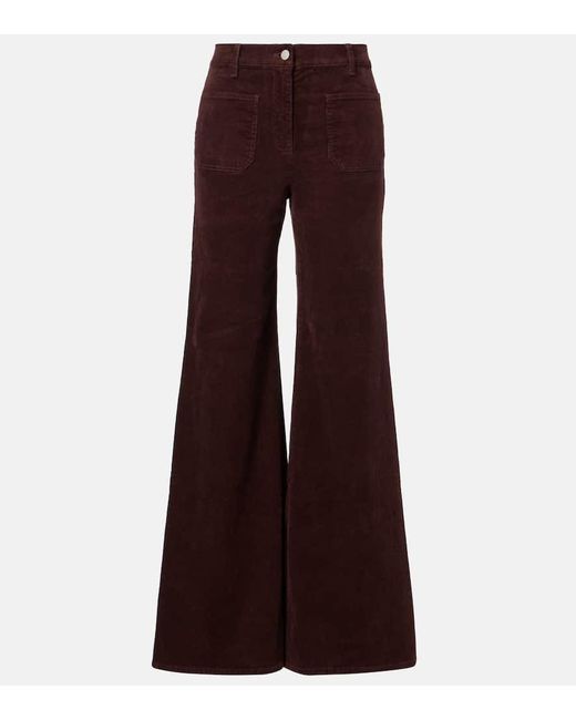 Nili Lotan Brown Weite Hose Florence Aus Cord