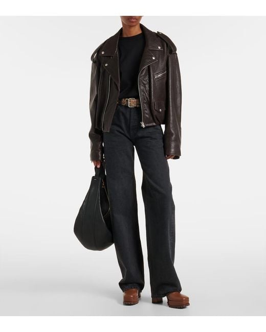 Gianvito Rossi Brown Harlem 70 Leather Platform Ankle Boots