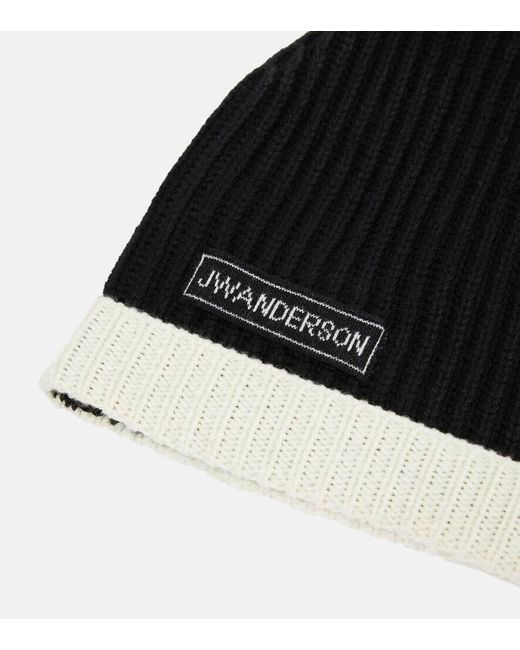 J.W. Anderson Black Virgin Wool Beanie