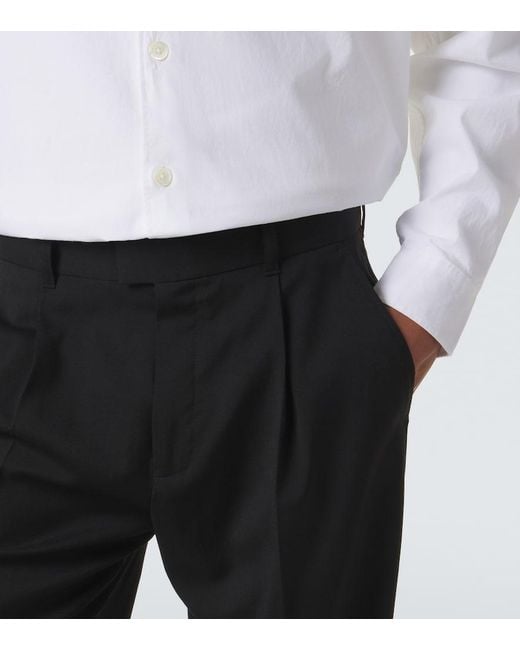 Our Legacy Black Slack Virgin Wool Straight Pants for men