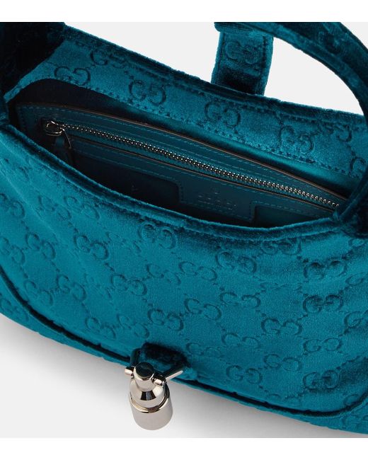 Borsa gucci deals blu velluto