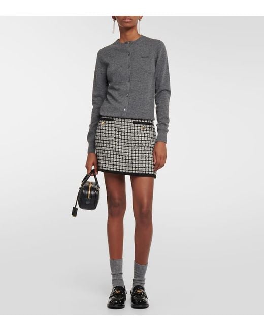 Miu Miu Blue Cashmere Cardigan