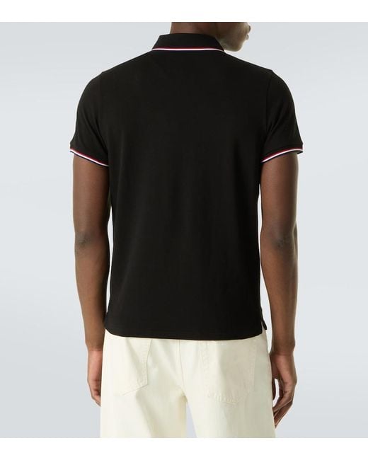 Polo Permanent di Moncler in Black da Uomo