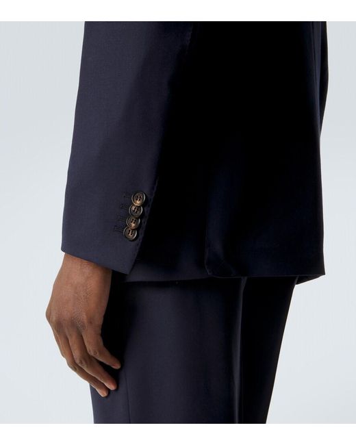 Dunhill Blue Wool Blazer for men