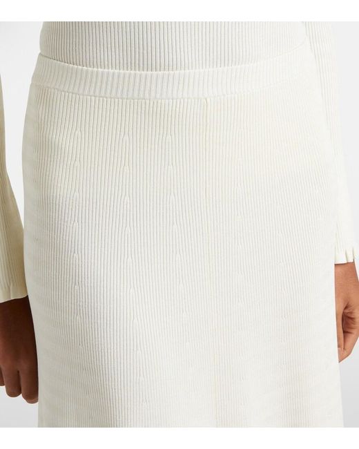Proenza Schouler White Label Stina Ribbed-Knit Midi Skirt