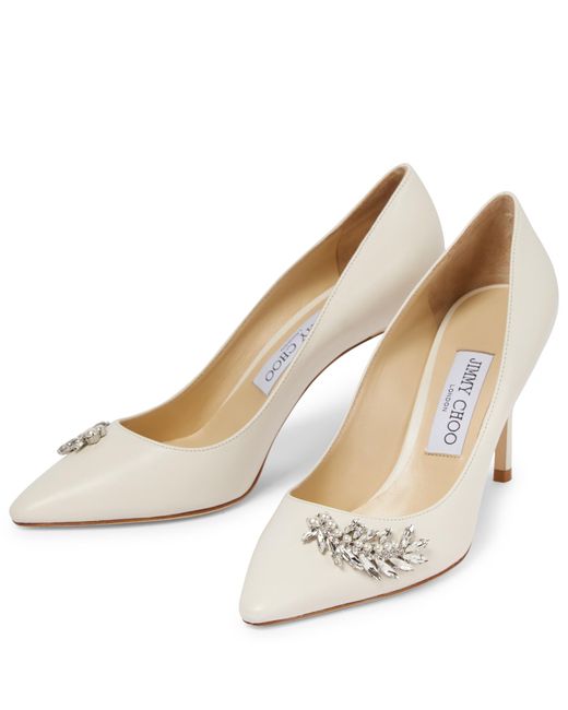 Jimmy choo avril 1 hotsell embellished pumps