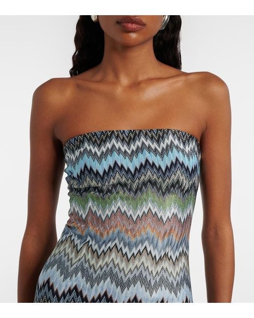 Missoni Blue Zigzag Minidress