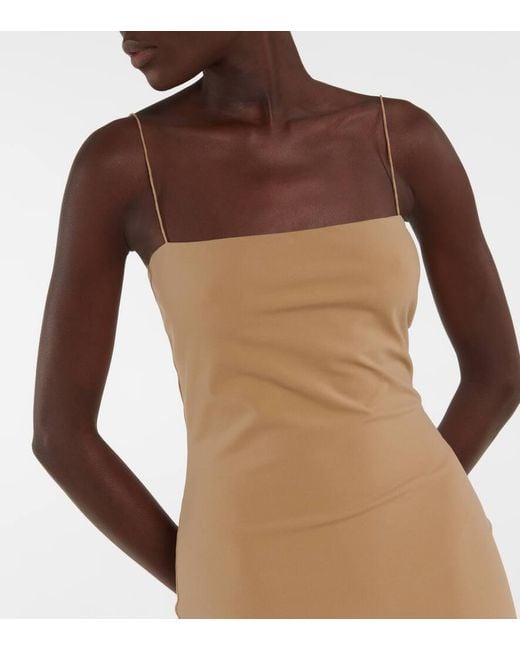 Vestido Midi Haku De Jersey The Row de color Natural