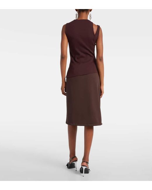 Courreges Purple Top Transverse '90S Aus Baumwolle