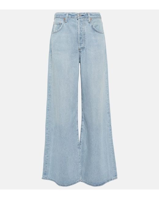 Citizens of Humanity Blue Beverly High-Rise Bootcut Jeans