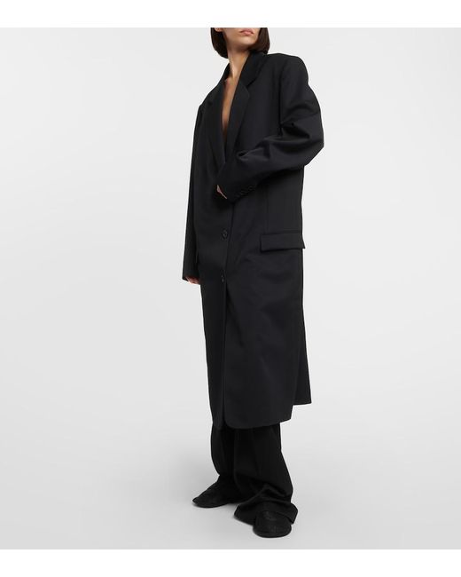 The Row Blue Encore Wool Flared Pants