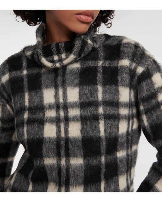 Polo Ralph Lauren Black Plaid Turtleneck Sweater