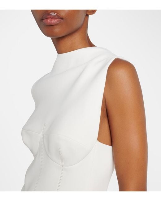 Khaite White Shoshana Maxi Dress