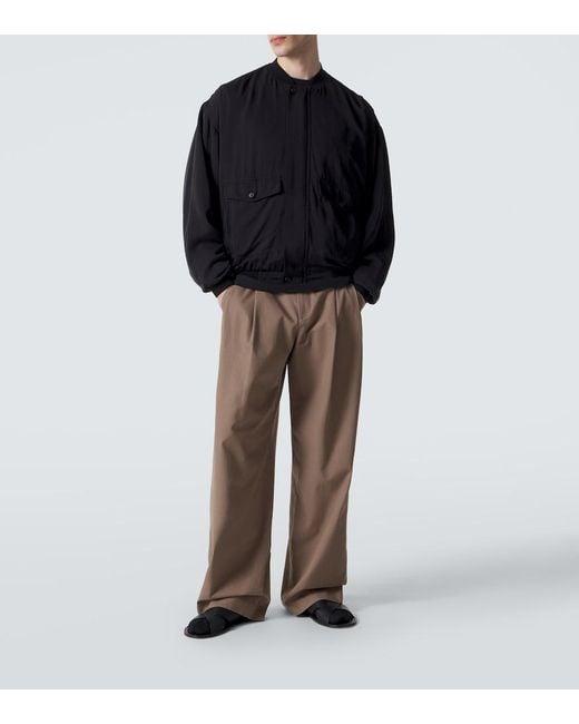 The Row Blue Uma Silk Jacket for men