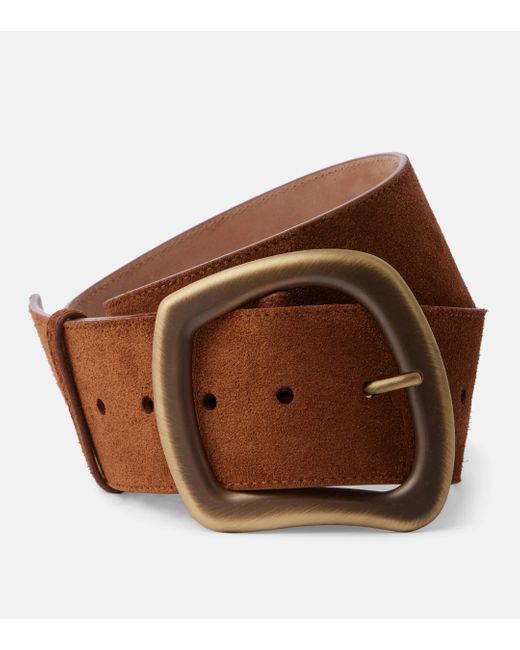 Gabriela Hearst Brown Simone Large Suede Belt