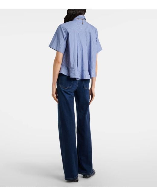 Citizens of Humanity Blue Lyra High-Rise Wide-Leg Jeans