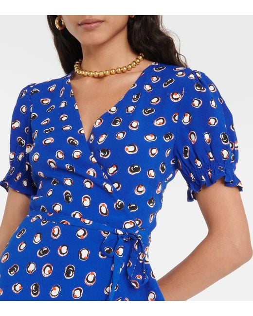 Diane von Furstenberg Blue Duncan Dress By Diane Von Furstenberg
