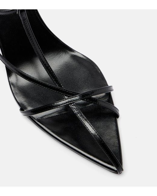 Jil Sander Black Cage Leather Sandals