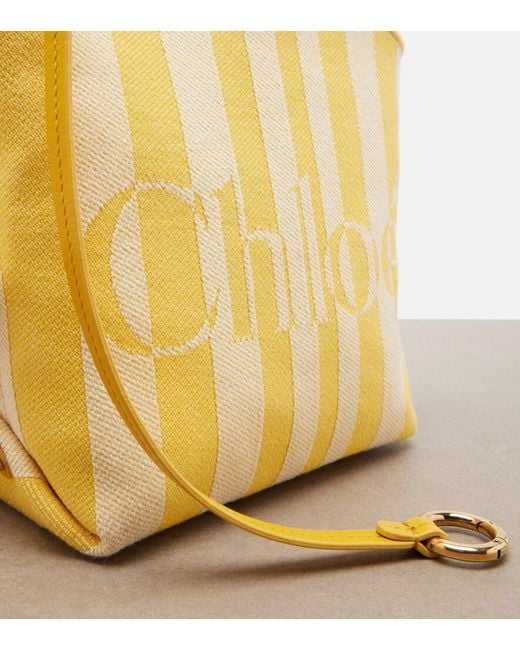 Borsa Stripy Mini di Chloé in Yellow