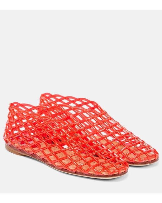 ⚠️難あり The Row MARA FLAT シューズ Red The Row Mara Flat in Red | FWRD