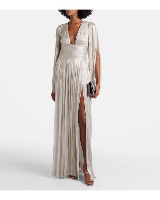 Maria Lucia Hohan Natural Draped Silk Gown