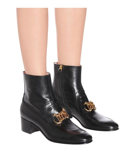 gucci chain boots