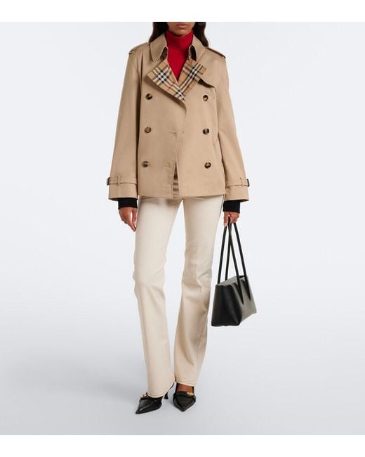 Burberry Natural Cotton Gabardine Trench Coat