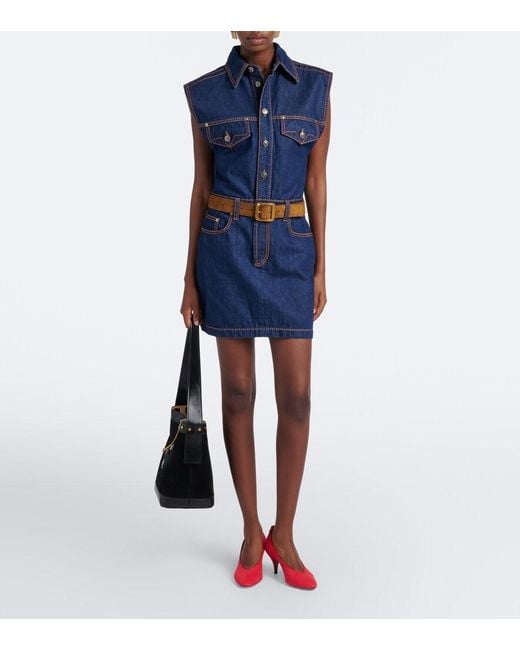 Versace Blue Denim Minidress