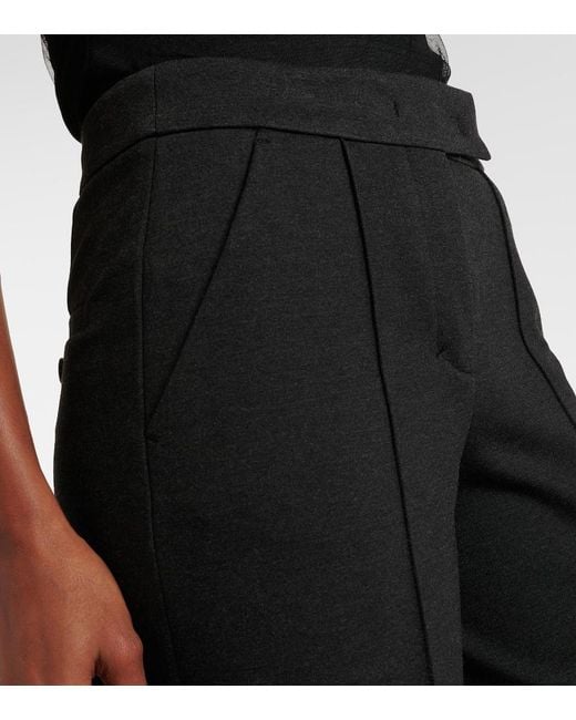 Dorothee Schumacher Black Emotional Essence Jersey Wide-Leg Pants