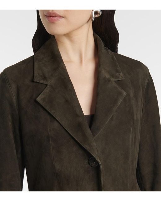 Totême Brown Suede Coat