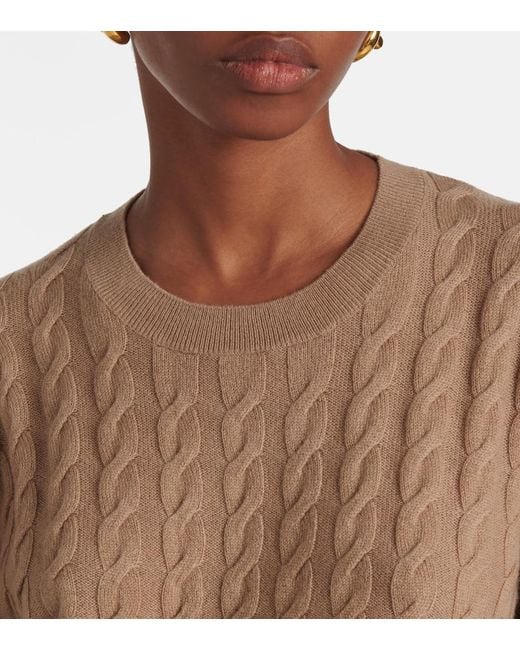 Jardin Des Orangers Natural Cable-Knit Wool And Cashmere Sweater