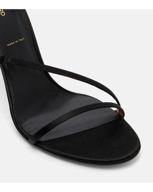 Tom Ford Black Satin Sandals