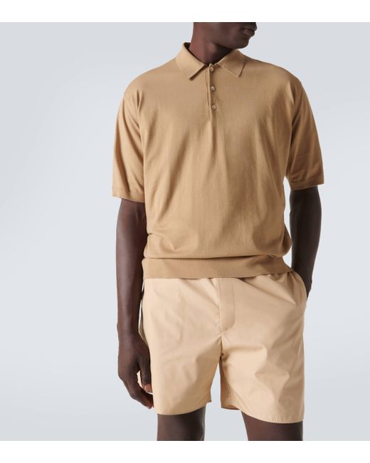 Auralee Natural Cotton Polo Shirt for men