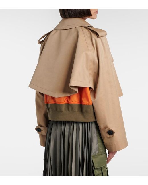 Sacai Natural Padded Cotton-Blend Bomber Jacket