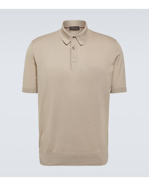 Loro Piana Natural Cotton Polo Shirt for men