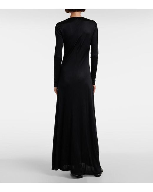 Tory Burch Black Dress With Decorative Appliqué