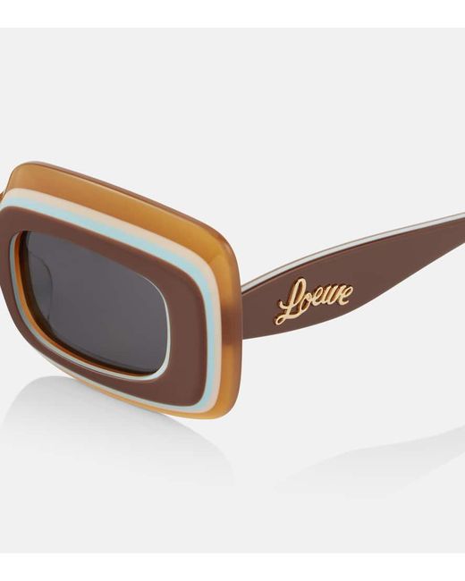 Loewe Brown Paula's Ibiza Square Sunglasses