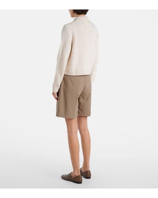 Jardin Des Orangers Natural Wool And Cashmere Cardigan