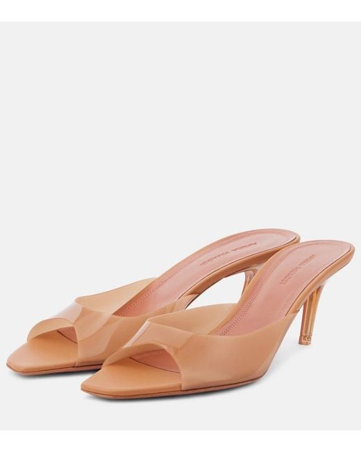 AMINA MUADDI Pink Alexa 60 Pvc Mules