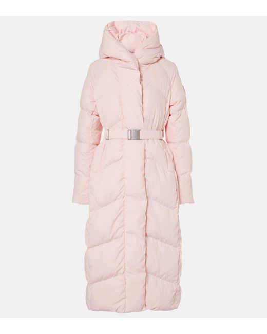 Canada Goose Pink Marlow Belted Down Coat