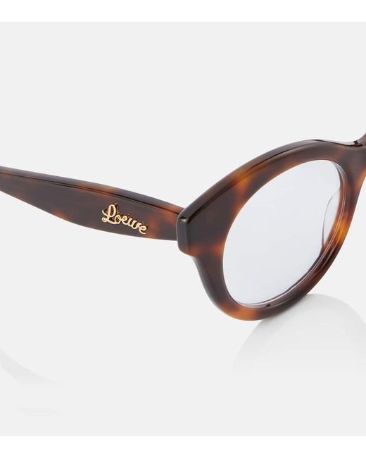 Occhiali Rotondi Curvy di Loewe in Brown