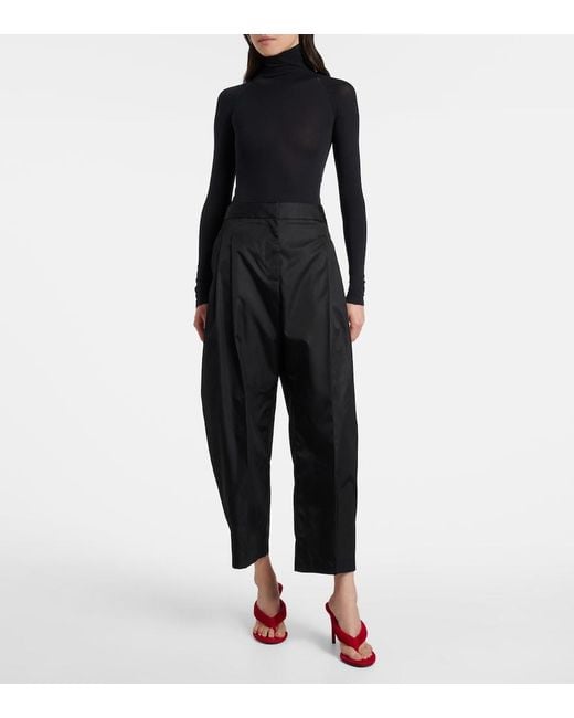 Alaïa Red Velvet Thong Sandals