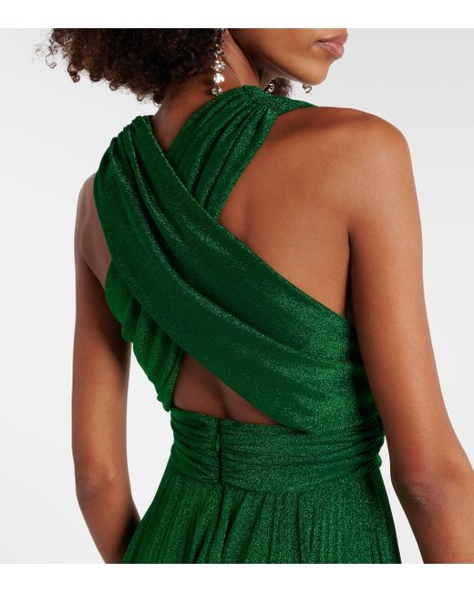 Dolce & Gabbana Green Pleated Minidress