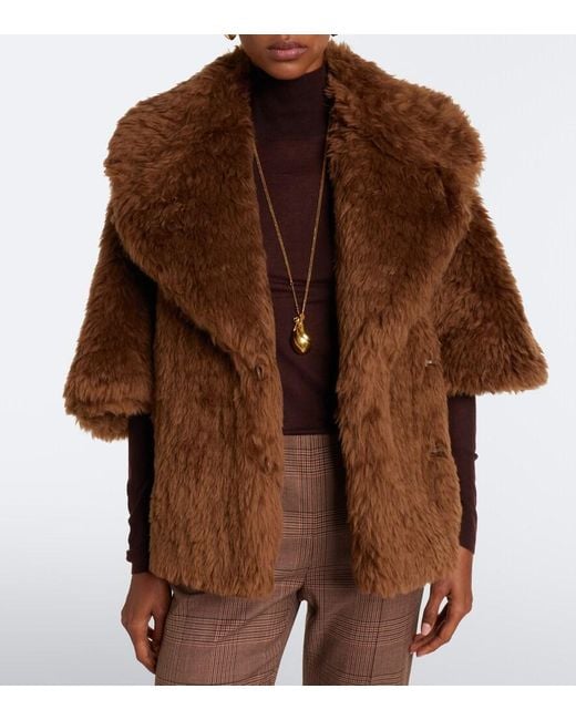 Max Mara Brown Shearling Jacket