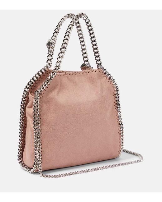 Stella McCartney Pink Falabella Mini Faux Leather Tote Bag